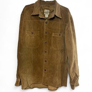 Vintage TravelSmith 100% suede shirt/jacket
